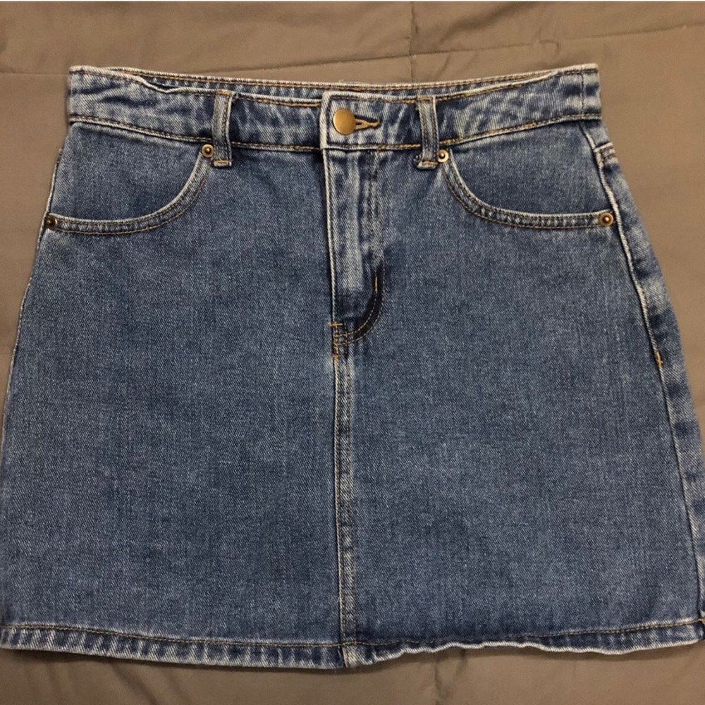 forever 21 denim mini skirt